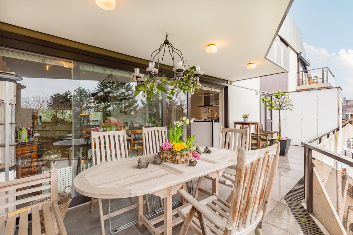 Loggia zur Gartenseite